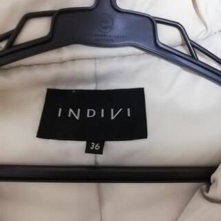 ダウンコート　INDIVI　7号　クリーニング済の画像