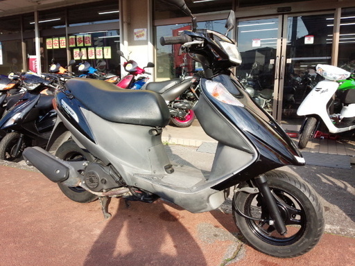 NO.3209　アドレスＶ１２５Ｇ　盗難防止警報アラーム　シガーソケット電源　サイドスタンド　ブラック　☆彡