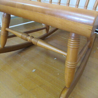 JKN1105/ロッキングチェア/椅子/木製/レトロ/ビンテージ/ヴィンテージ/アンティーク/キツツキマーク/飛騨産業/中古品/の画像