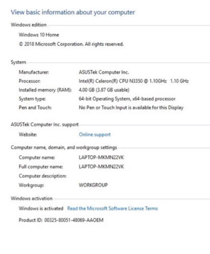 asus パソコン　ラップトップ15.6インチ