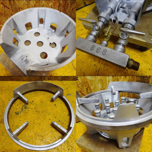 (4735-03)タチバナ製作所 業務用 ガスバーナー 鋳物コンロ 都市ガス用 塗装済み 厨房機器 飲食店 店舗 中古品