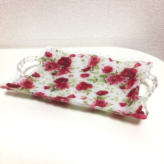 【新品】可愛い花柄♡お盆