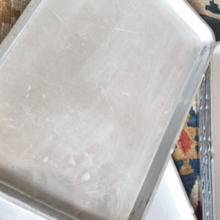 アルミトレイ　数十年前のアンティークトレイの画像