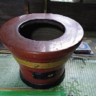 陶器製 練炭火鉢 七輪込み
