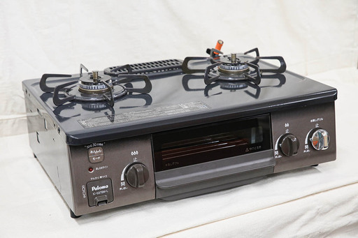 20A0023 6 札幌 中古 パロマ IC-S37BM-L ガスコンロ [2口 /左強火 /プロパンガス] バッチリ清掃済み！