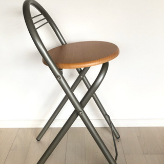 <決まりました>カウンターチェアー　3つ　折りたたみ式