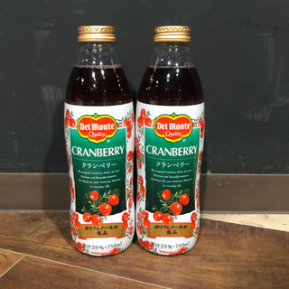 デルモンテ2本　クランベリー20%  750ml