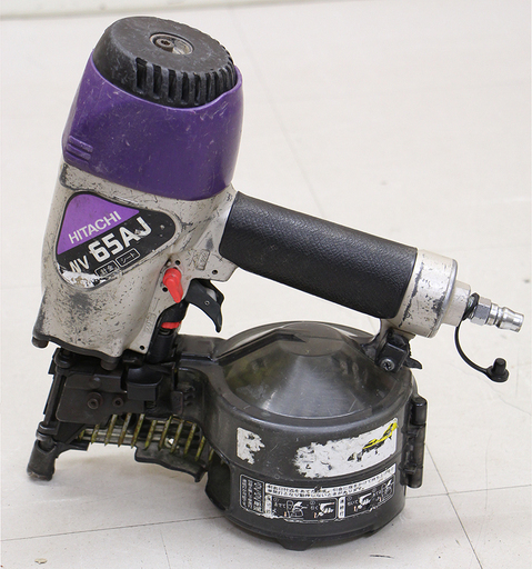 日立工機 NV65AJ 釘打ち機 釘打機 ロール ネイラ コイル　常圧 HITACHI 工具 ジャンク(D3522ahxY)
