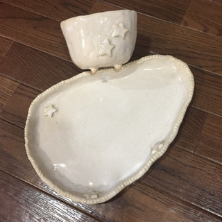 お星さま付き プレート&カップの画像