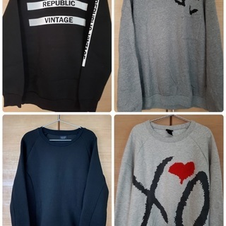 《未使用&美品》ZARA、H&M メンズ XL 大きめ　トレーナ...
