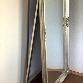 全身鏡 姿見 姿見鏡 大型ミラー アンティーク ヴィンテージ 巨大 鏡の画像