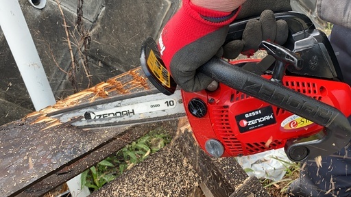 分解掃除し整備済 動画付 軽量カービングバー　スーパーこがる G2551T ゼノア 25.4cc チェンソー 現物確認、引取歓迎 初期不良対応します