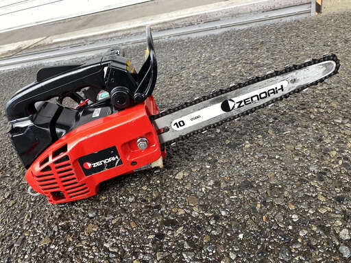 分解掃除し整備済 動画付 軽量カービングバー　スーパーこがる G2551T ゼノア 25.4cc チェンソー 現物確認、引取歓迎 初期不良対応します