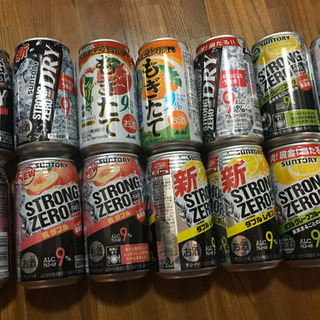 商談中ストロングゼロ 、もぎたてなど１４本セット