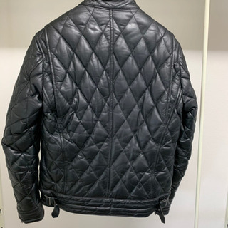 本革ダウンライダーズジャケットの画像