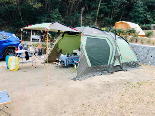ロゴス　パネルドゥーブルXL テント　チェアー×2　焚き火台フルセット