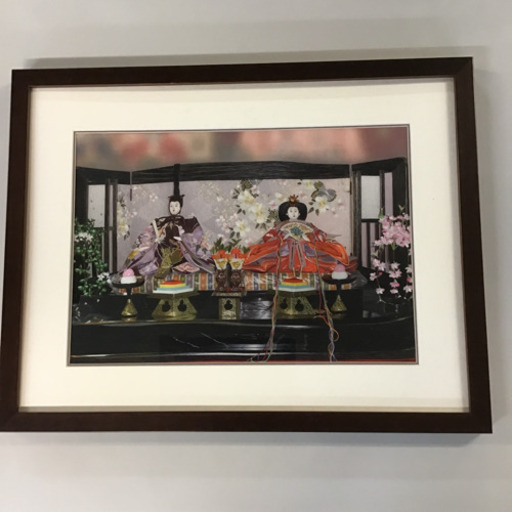 シルク刺繍 絵画 お雛様