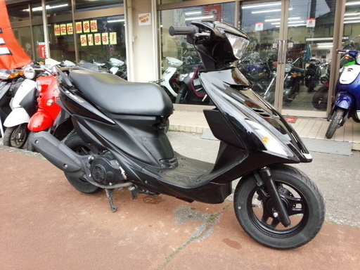 NO.3223　アドレスＶ１２５Ｓ　盗難防止警報アラーム　サイドスタンド　ブラック☆彡