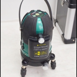 中古 VOICE レーザー墨出し器 VLG-3X 3ライン ヴォイス グリーン 三脚付き