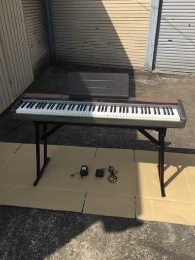 ◆CASIO◆ カシオ 電子ピアノ ■Privia プリヴィア PX-100■ 88鍵盤 譜面立て・ペダル ・ACアダプター・スタンド付き ★USED品 音◯
