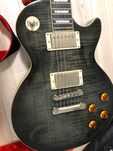 取引中 Epiphone Les Paul Standard Plus-top Pro w/Coil Tap Trans Black トランスブラック