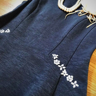 ☆JILLSTUART☆ジルスチュアート  ビジュー装飾ワンピースの画像