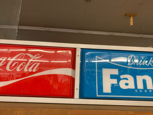 激レア商品！コカコーラ・ファンタ電飾看板！　N36