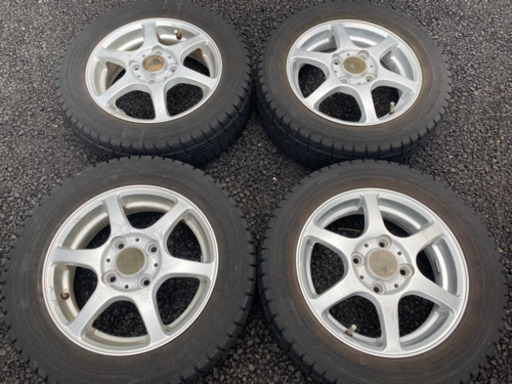 ２台分　軽自動車用　13インチ　国産スタッドレスタイヤ　アルミホイールセット　155/65R13