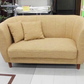 二人掛けソファ 布製ソファー 幅:132㎝×奥行:78㎝×高さ: