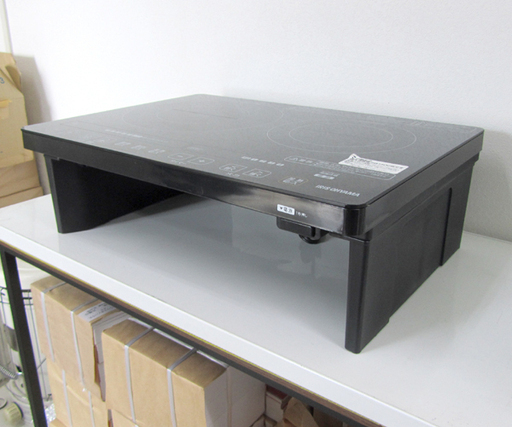 2017年製 IHクッキングヒーター 2口 1400W 幅56cm IHC-W2S-B アイリスオーヤマ ☆ PayPay(ペイペイ)決済可能 ☆ 札幌市 北区 屯田