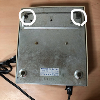 【中古品】コーヒーウォーマー＆ボンマックのデカンタの画像