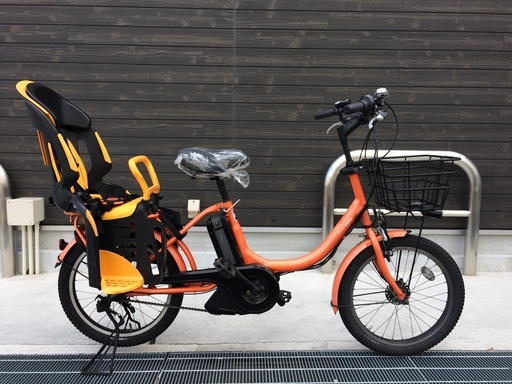 地域限定　ヤマハ　パスバビー　新基準　子供乗せ　20インチ　オレンジ　ビッケ　ギュットアニーズ　神戸市　電動自転車
