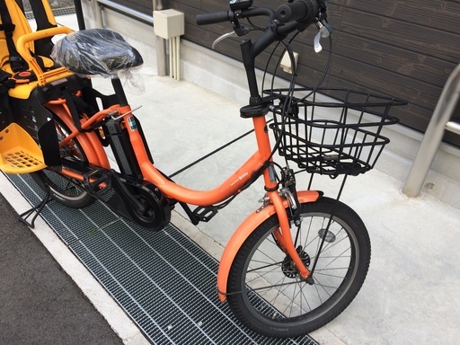 地域限定　ヤマハ　パスバビー　新基準　子供乗せ　20インチ　オレンジ　ビッケ　ギュットアニーズ　神戸市　電動自転車