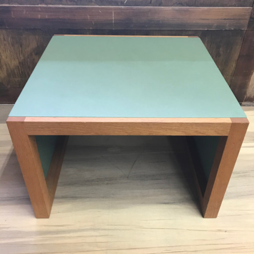 テーブル　革張り　オーダーメイド家具