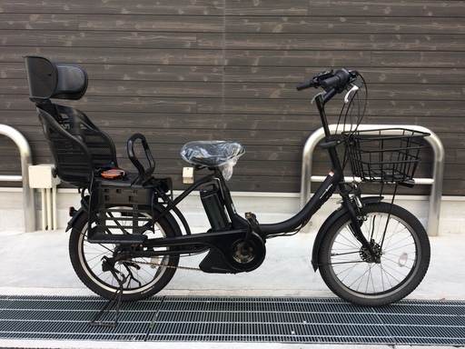 地域限定送料無料　ヤマハ　パスバビー　新基準　子供乗せ　20インチ　8,7AH　黒　ビッケ　ギュットアニーズ　神戸市　電動自転車