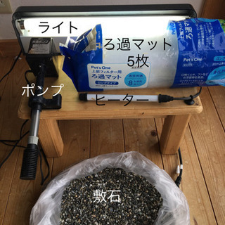 ガラス水槽一式の画像