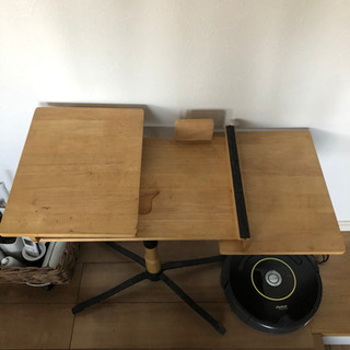 値下げIKEA折り畳みデスクサイドベッドPC台シンプルの画像