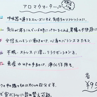 天然石入りアロマウォーターの画像