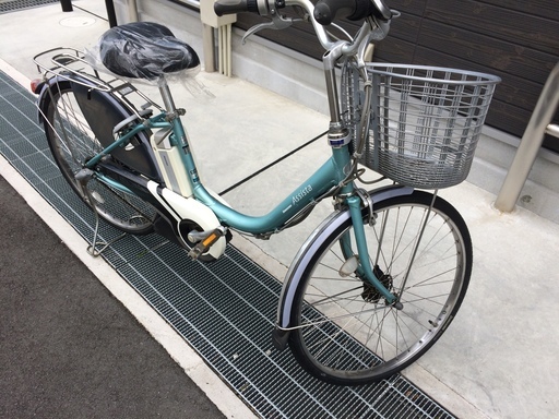 地域限定　ブリヂストン　アシスタ　新基準　24インチ　6AH　水色　ナチュラ　ビビ　神戸市　電動自転車