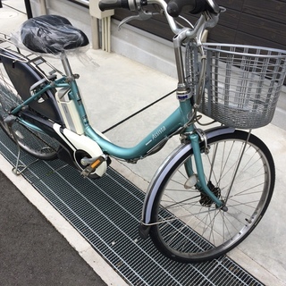 地域限定 ブリヂストン アシスタ 新基準 24インチ 6AH 水色 ナチュラ