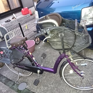 【直接引き取り限定】チャイルドシート付3段変速ギヤ自転車　26イ...