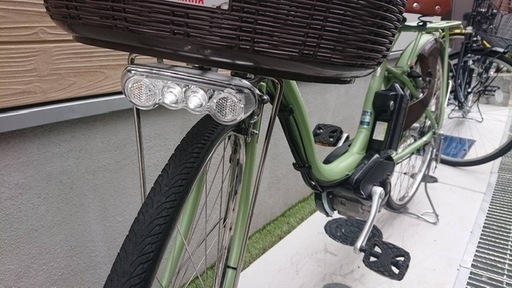 ?5千円値引きor送料無料！?美車！バッテリー最高レベル！?ヤマハ　パスナチュラ　8.7Ah　抹茶　26インチ　 電動自転車　電動アシ