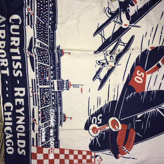 NO9コムデギャルソン飛行機柄Tシャツの画像