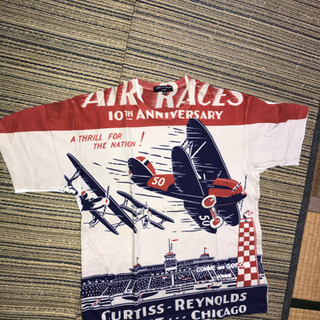 NO9コムデギャルソン飛行機柄Tシャツの画像