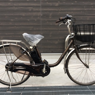 地域限定送料無料　パナソニック　ビビ　DX　8,9AH　茶　神戸市　電動自転車 地域限定送料無料 パナソニック ビビ DX 新基準 子供乗せ 8,9AH 茶色