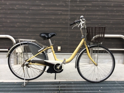 地域限定　ヤマハ　パス　リチウム　26インチ　黄色　アシスタ　ビビ　神戸市　電動自転車