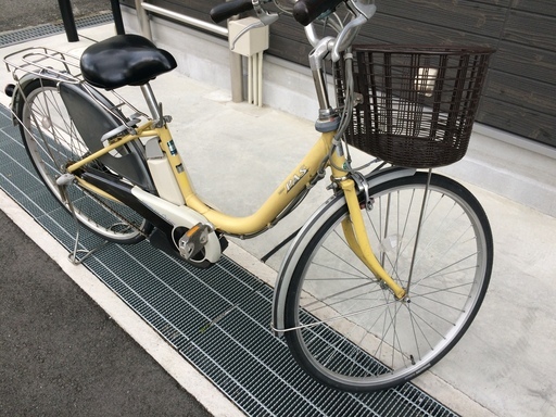 地域限定　ヤマハ　パス　リチウム　26インチ　黄色　アシスタ　ビビ　神戸市　電動自転車 SOLD OUT】電動自転車 ヤマハ PAS 26インチ 黄色 使用回数50回未満