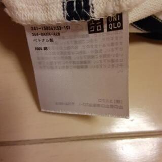 1回着　ユニクロボーダーTシャツ　Sサイズの画像