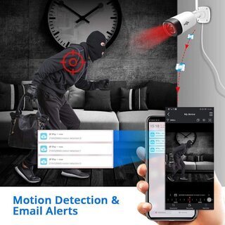 防犯カメラ 200万画素 WiFi接続（新品、4台セット）