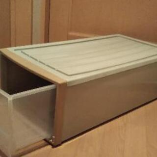 （取引中）衣装ケース【浅型ロング】【ベージュ】の画像